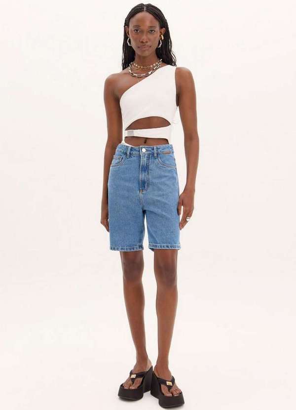 Bermuda Comfort Jeans Passante A0004