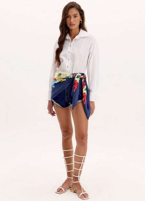 Short Comfort Jeans Desfiado A0004