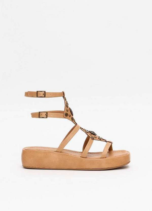 Sandália Flatform com Tiras A1572