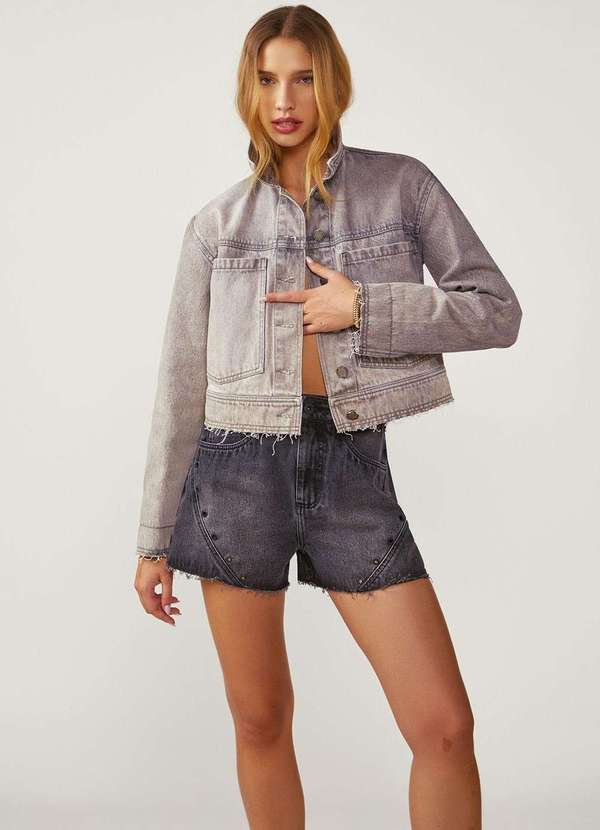 Shorts Zinco Reto Alta Preto Preto
