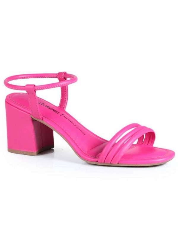 Sandália Salto Feminina Dakota Minimal Style Pink