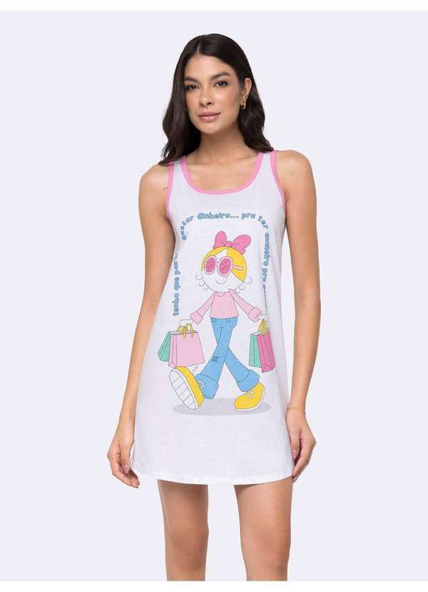 Camisola Regata Turma da Bia Branco
