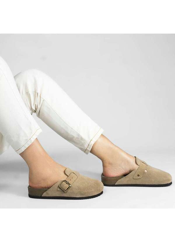 Clog Zatta Camurca Juliane Bege