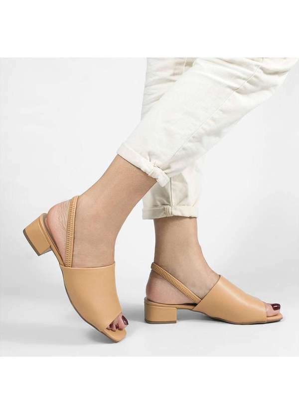 Sandalia Zatta Confort Anastacia Bege
