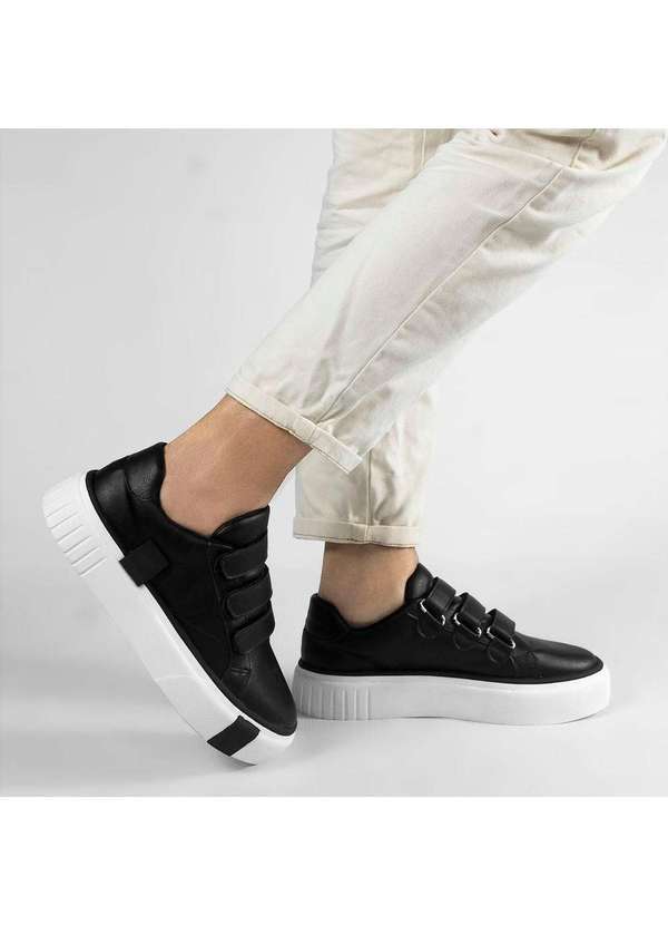 Tenis Zatta Feminino Sola Alta Mary Preto