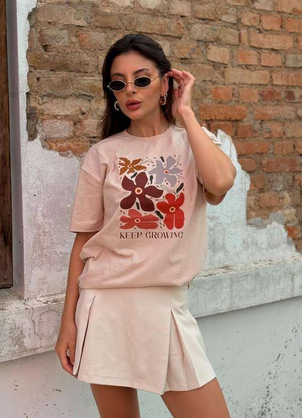 Blusa Feminina Over Chocolate Keep Growing - Over