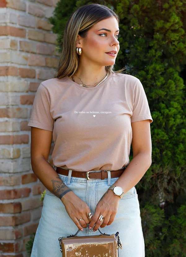 Camiseta Feminina Chocolate de Todas as Belezas - Chocolate