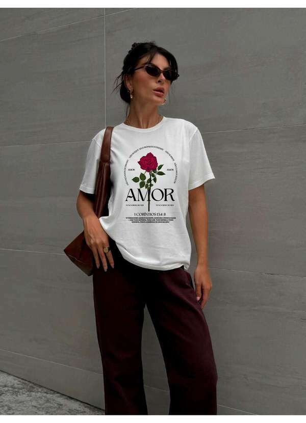 Camiseta Feminina Off Amor - Off