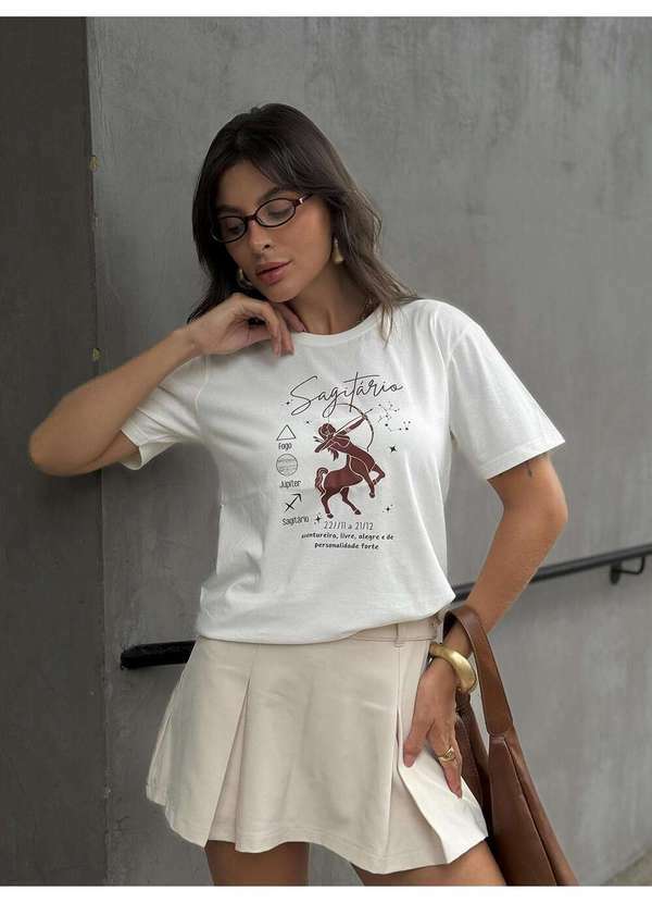 Camiseta Feminina Off Signo Sagitário - Off