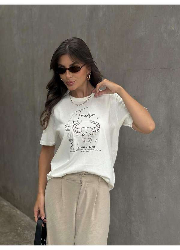 Camiseta Feminina Off Signo Touro - Off