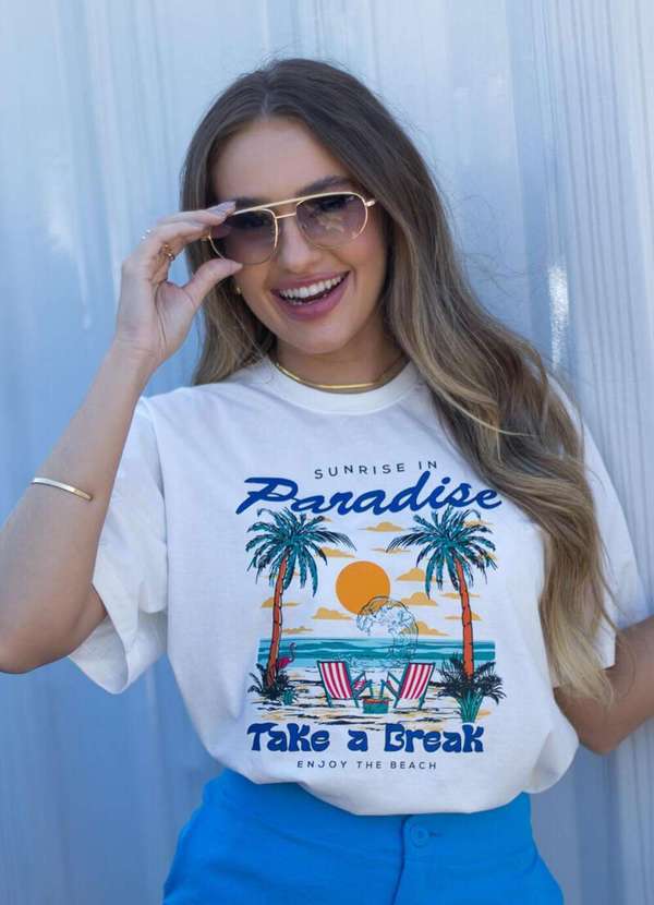 Camiseta Feminina Off Paradise - Off