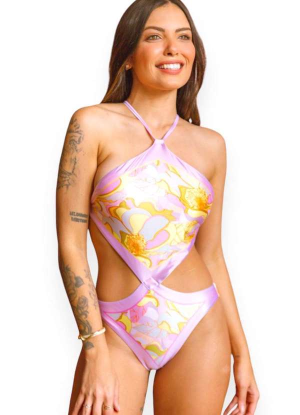 Maio Areia Branca Baly Losango Rosa