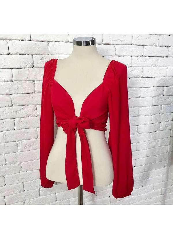 Cropped Multiformas Vermelho