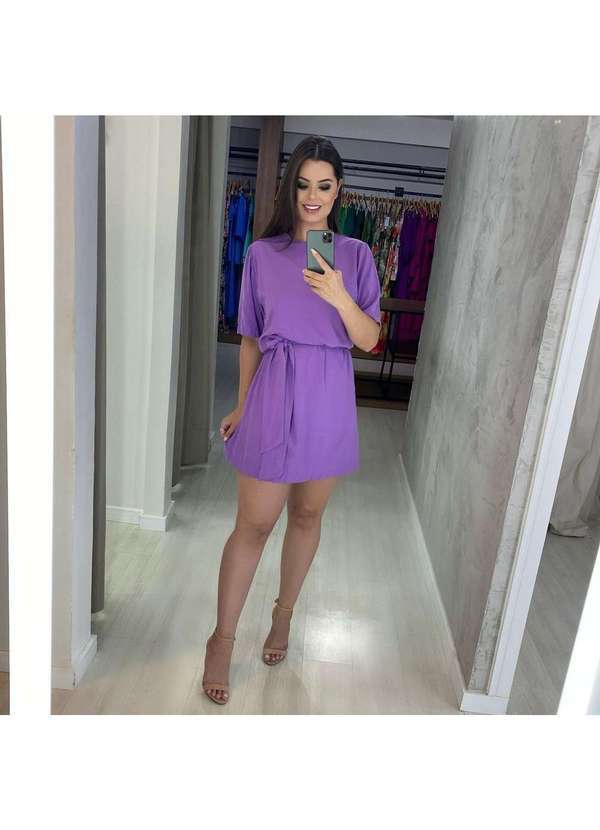 Vestido Elis Roxo