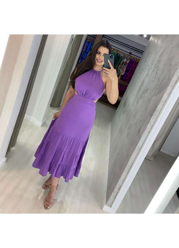 Vestido Estefane Roxo