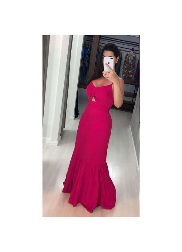 Vestido Jéssica Longo Rosa