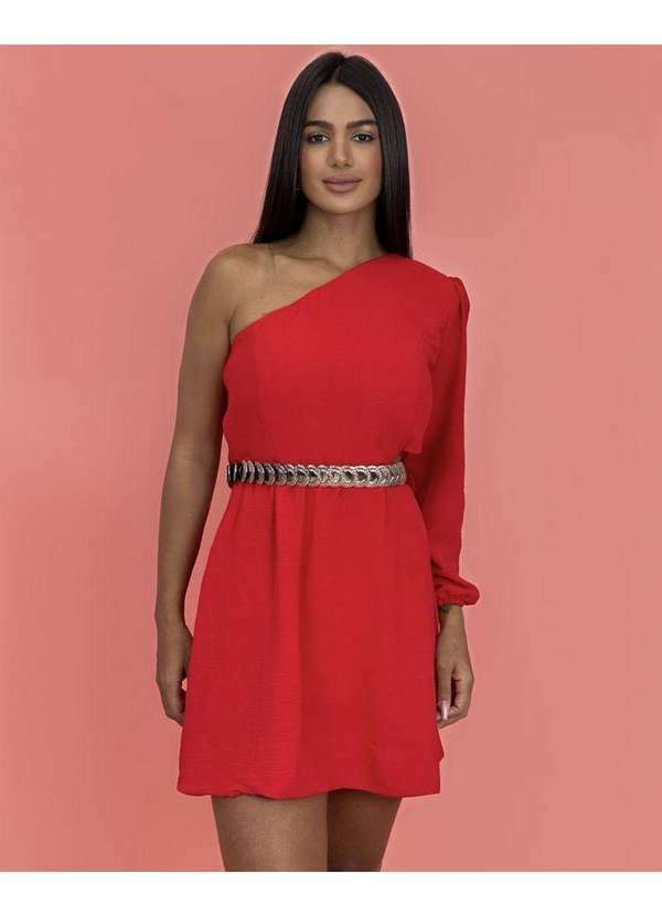 Vestido Luna em Duna Vermelho