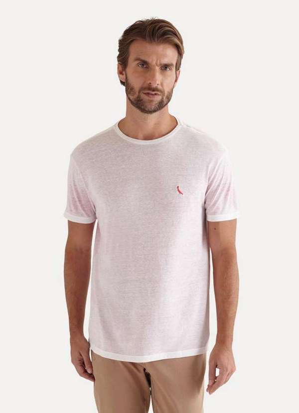 Camiseta Básica Masculina Lisa Biblos Reserva Rosa