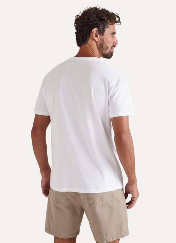 Camiseta Brasa Pica-Pau Bordado Branco