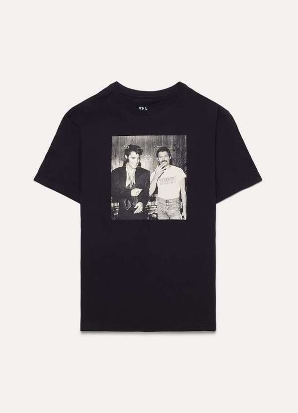 

Camiseta Estampada King Queen Vj Preto