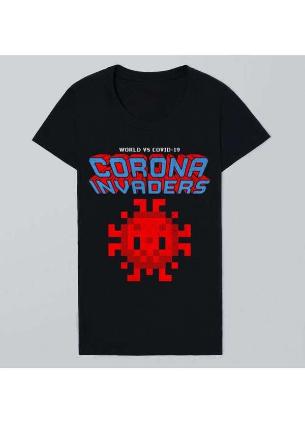 Camiseta Fem The Corona Invaders 2 Casual Reserva