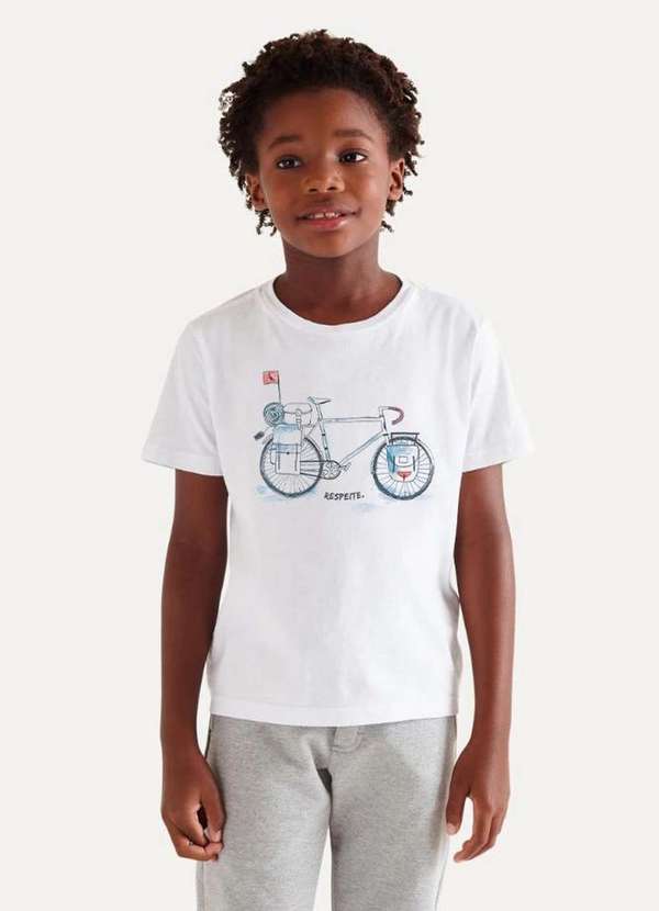 Camiseta Mini Bike Respeite Branco