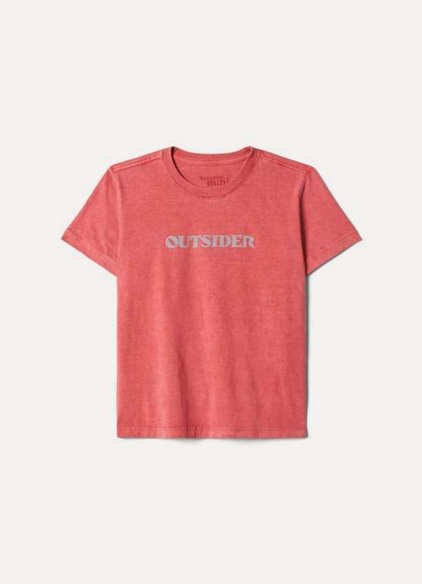 

Camiseta Mini Pf Estampada Outsider Verde