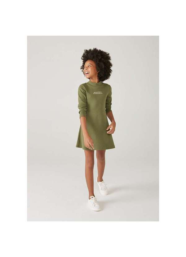 Vestido Infantil Menina com Elastano Verde