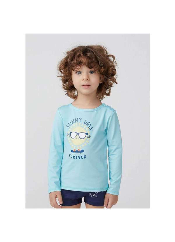 Camiseta Infantil Menina com Proteção Solar Uv Tod