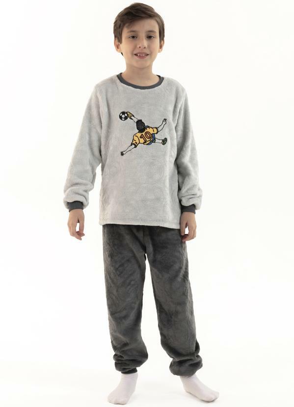 Pijama Infantil em Fleece Masculino - Golaço
