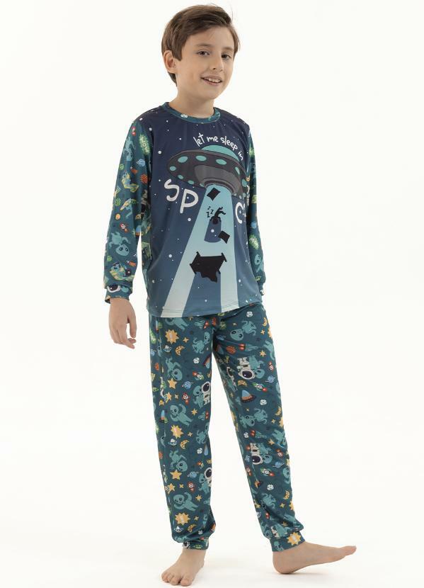 Pijama Longo de Inverno Infantil Masculino - Soneca Sideral
