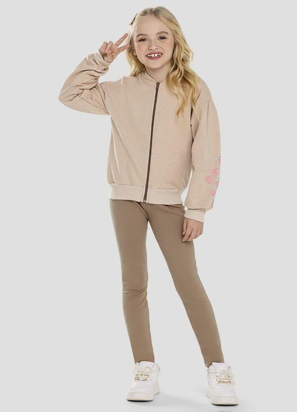 Conjunto Jaqueta e Legging Marrom