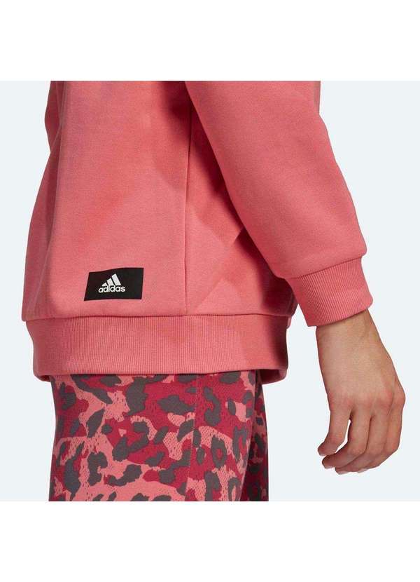 Blusão Adidas Oversize Sportwear Feminino Rosa