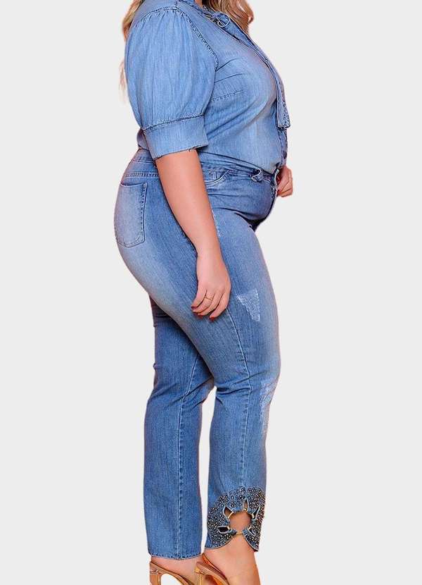 Calça Jeans Allmaria Plus Size Plus da Villa Argol