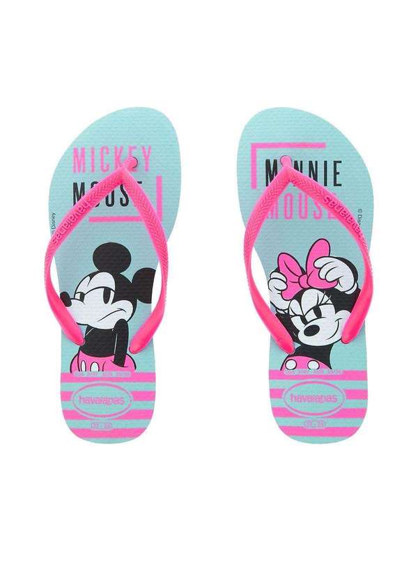 Chinelo Havaianas Slim Disney Minnie Mouse Pink Az
