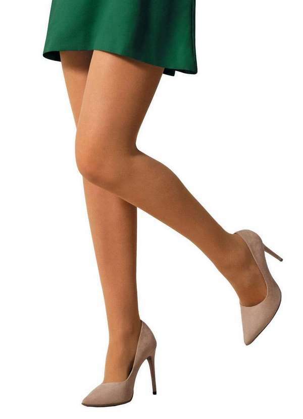 Vista 2 Meia Calça Clássica Fio 15 Selene 9120-001 788-Natural SELENE