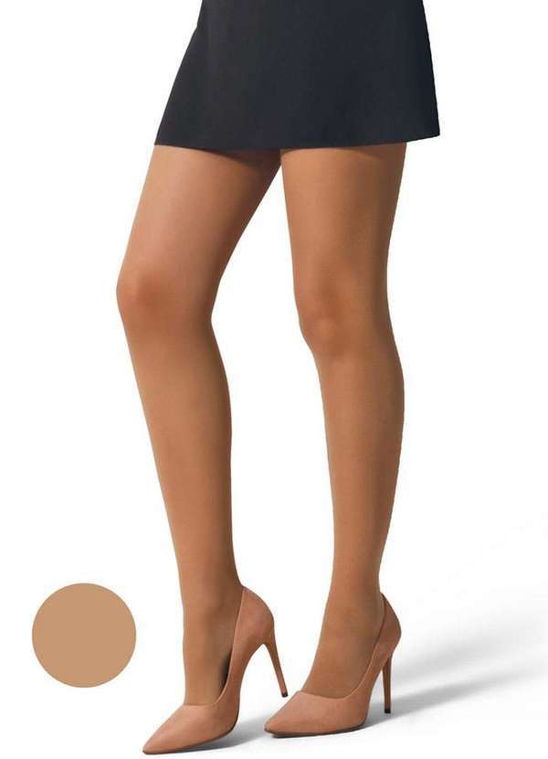 Vista 2 Meia Calça Fio 15 Básica Selene 9765-002 788-Natural SELENE
