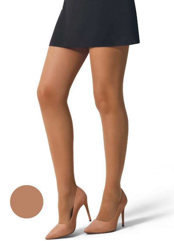 Vista 2 Meia Calça Fio 15 Básica Selene 9765-002 789-Tabaco SELENE