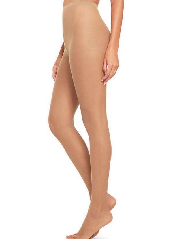 Vista 2 Meia Calça Fio 15 Clássica Fina Dedos Livres Loba 5765-001 654-Po-De-Arroz Lupo Lupo