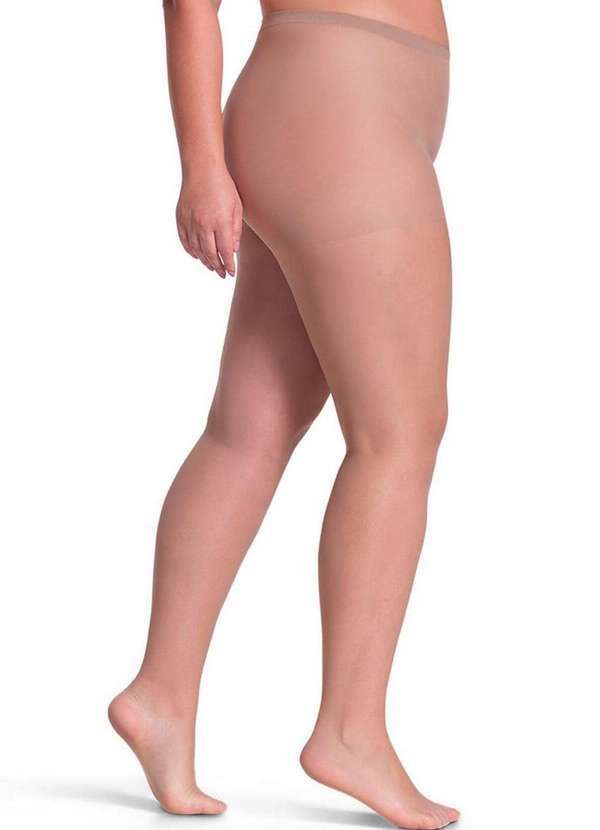 Vista 2 Meia Calça Fio 20 Clássica Plus Size Loba 5795-001 6700-Natural-Peach Lupo Lupo