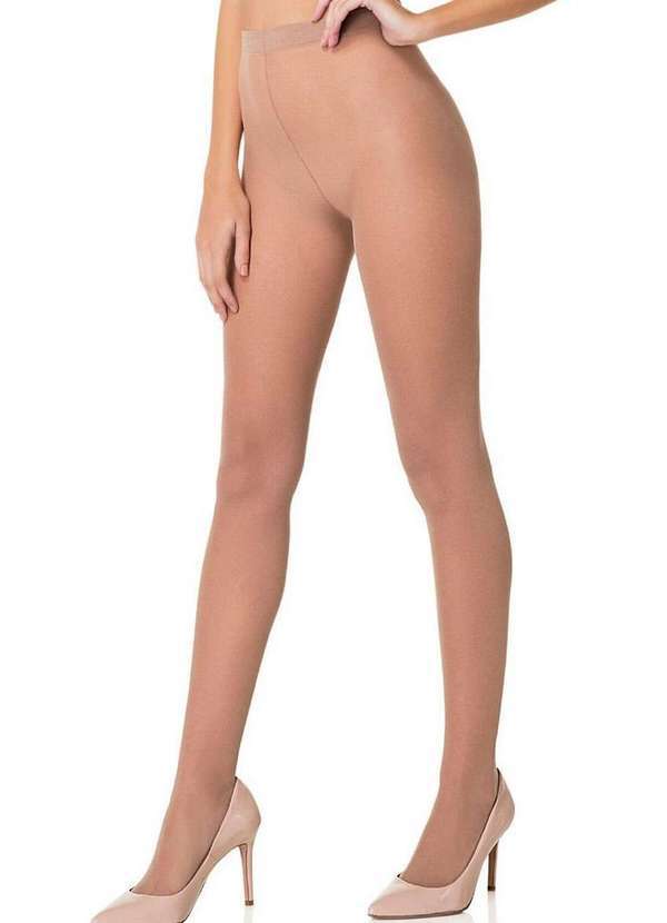 Vista 2 Meia Calça Fio 20 Europeu Trifil 6308 Un 220-Natural TRIFIL