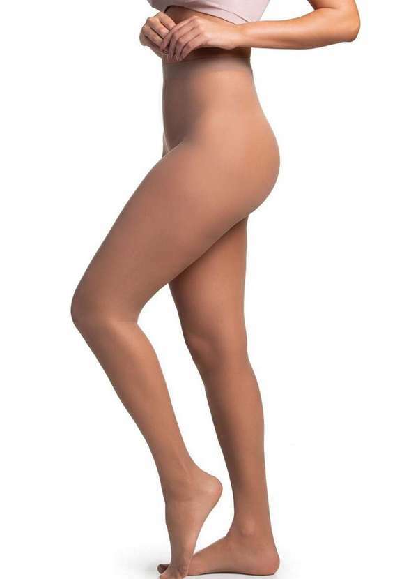 Vista 2 Meia Calça Fio 20 Europeu Trifil 6308 Un 268-Nat.Claro TRIFIL