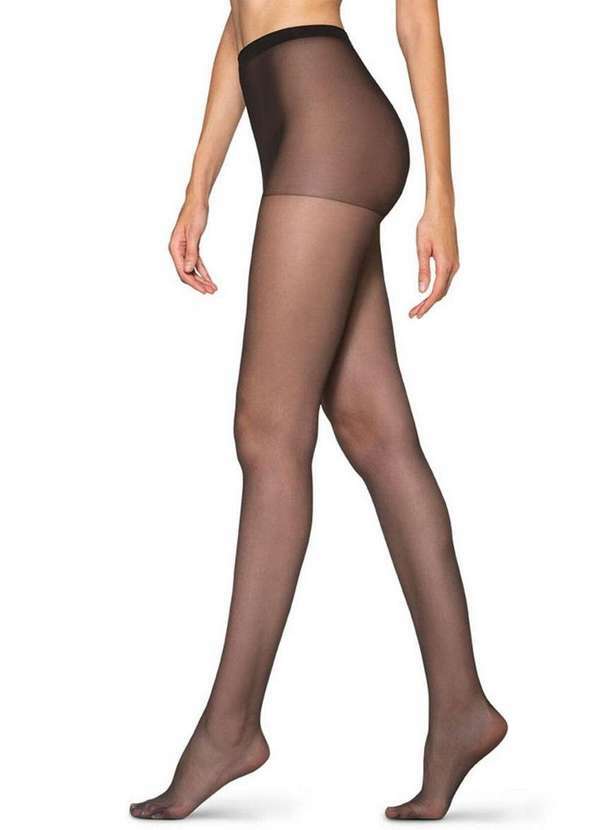 Vista 2 Meia Calça Fio 20 Opaca Loba 5898-001 9990-Preto Lupo Lupo