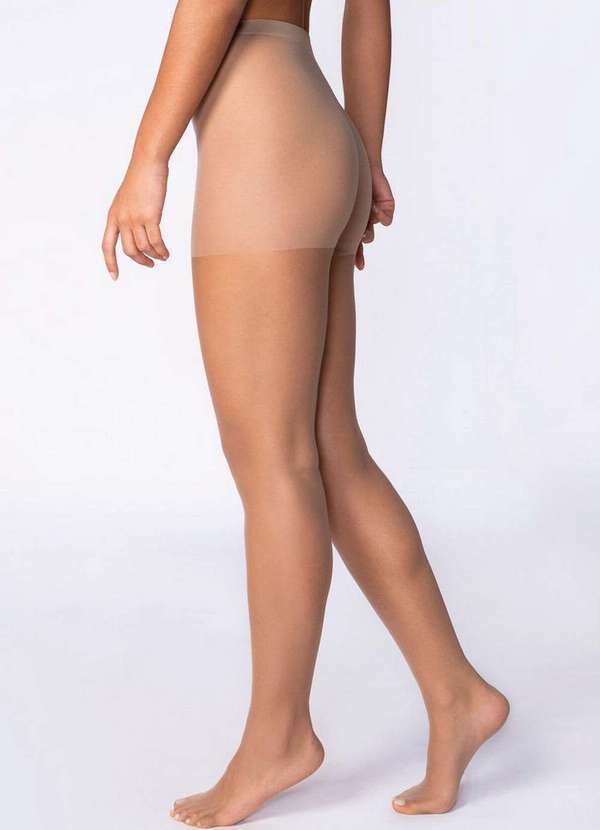 Vista 2 Meia Calça Fio 6 Invisível Loba 5870-002 6700-Natural-Peach Lupo Lupo