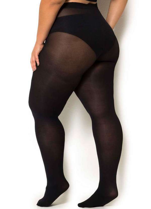 Meia Calça Fio 80 Opaca Trifil Plus Size Preto