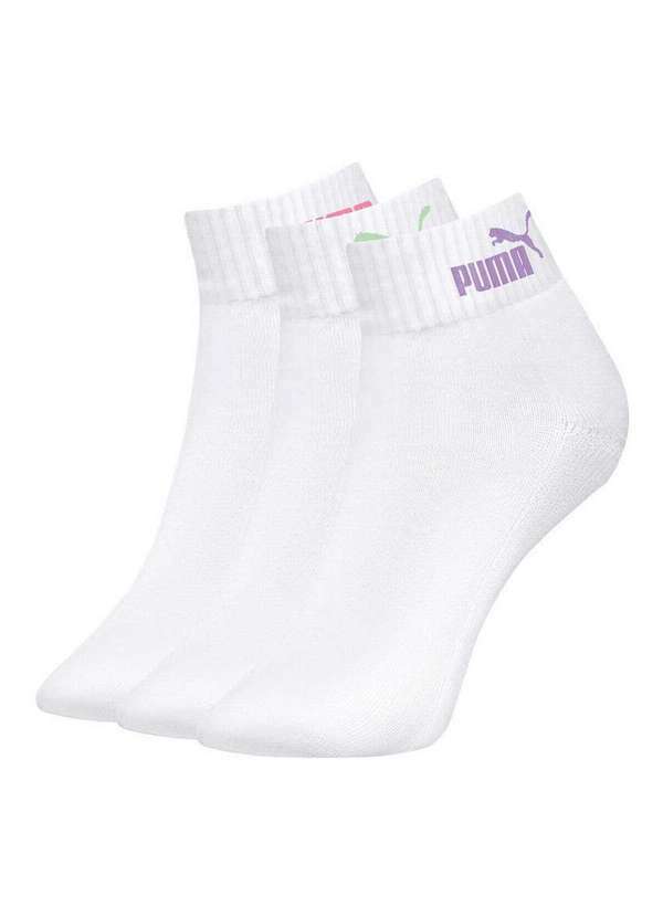 Vista 2 Kit/3 Meia Puma 4760-001 999-Branco Puma