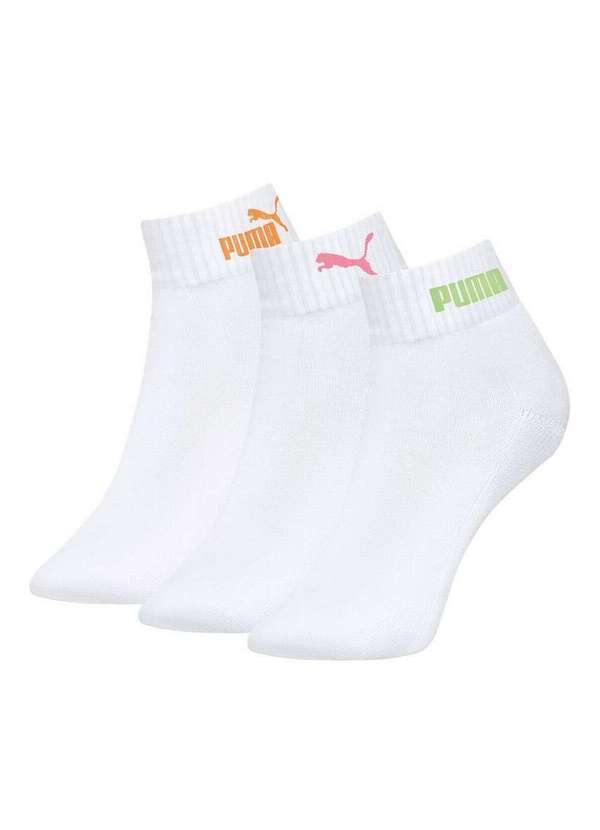 Vista 2 Kit/3 Meia Puma 4760-001 978-Branco Puma