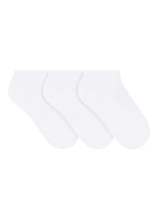 Kit 3 pares de Meias Invisível Selene 4001-006 999-Branco
