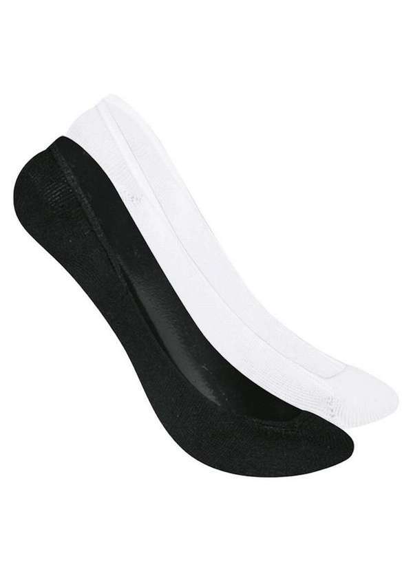 Vista 2 Kit 2 pares de Sapatilhas Selene 7340-003 Preto-Branco SELENE