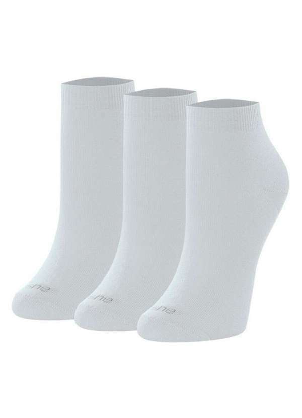 Vista 2 Kit 3 pares de Meias Cano Curto She 286.01 Br00-Branco She